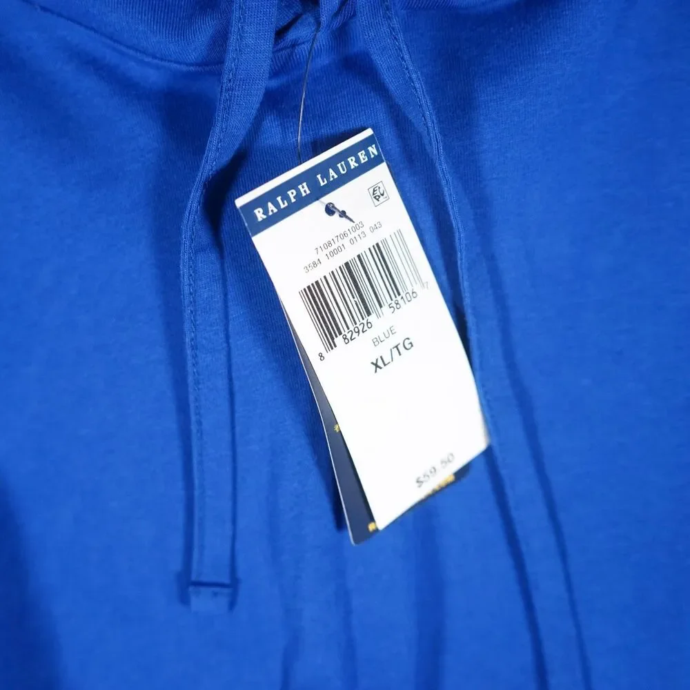 Polo Ralph Lauren Shirt Hoodie NWT Big Pony Blue Red White Spellout XL